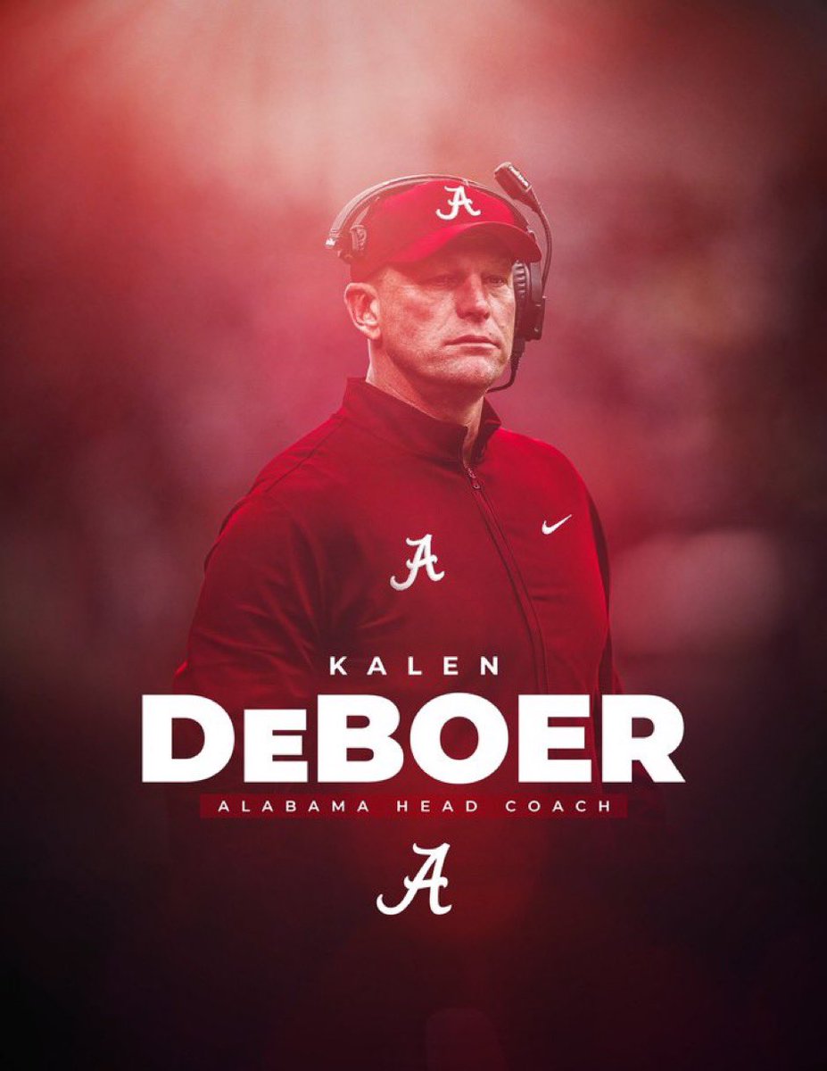 RyanCFowler's tweet photo. Kalen DeBoer has officially been the head coach of the Alabama Crimson Tide for 8 days, let’s see if we can get his Twitter (X) followers up above 100,0000. 

So, follow him and RT this tweet and keep it going to

#Support @KalenDeBoer 

#RollTide https://t.co/LEzVQ7xJZb