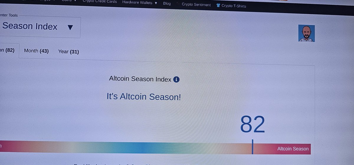 #Altseason is upon us pack your bags 🎒.  Don't miss out on this mini dip . Buy now and thank me in 2 months . The indicator has hit 82 and this indicator has never been wrong .. alt season is on its way 🙌.  #altcoin #cryptocurrency #btc    #bitcoin    #Ethereum #XRP #KDA