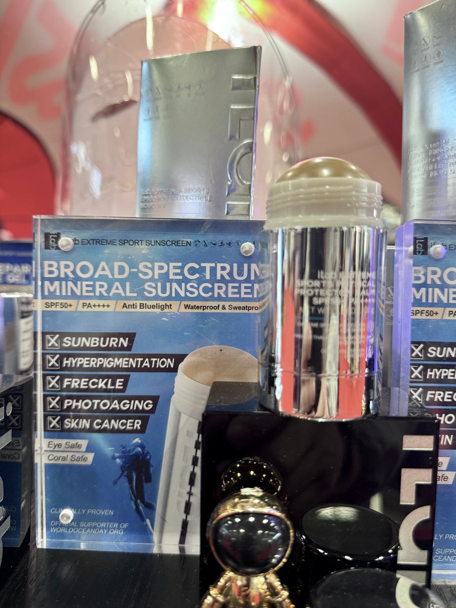iLab101's tweet photo. The Paris Dive Show in 2024 has come to an end. The show is the event of the year for all diving professionals and lovers.

As a skin care brand loved by extreme sports enthusiasts, iLab’s Max-protection series of sunscreen products were the most popular at the show. https://t.co/B4cWSvpeyN