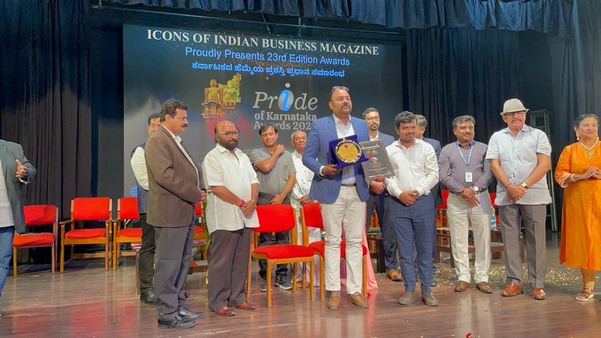 promilo's tweet photo. We are delighted to share that #Promilo has been awarded the title of the Best SAAS Platform by the "Icons of Indian Entrepreneur (Pride of Karnataka)" awards! 🌟
A big congratulations to our Director, Mr. Sam P Philip Sir, for receiving the award on behalf of Promilo. https://t.co/hQkfZ5bDq9