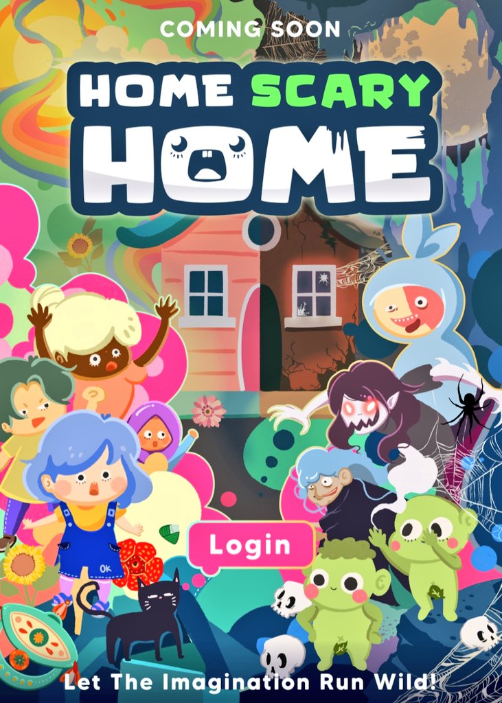 kymnasyrah's tweet image. Here&apos;s my submission, successfully mint Home SCARY Home on @pentas_io for #MDECxPENTAS featuring Eli and her cat companion, Tammy 🌟 

Kalau rasa comel, RT cepat 🫣 hehe

#posterdesign #gameconcept #NFT