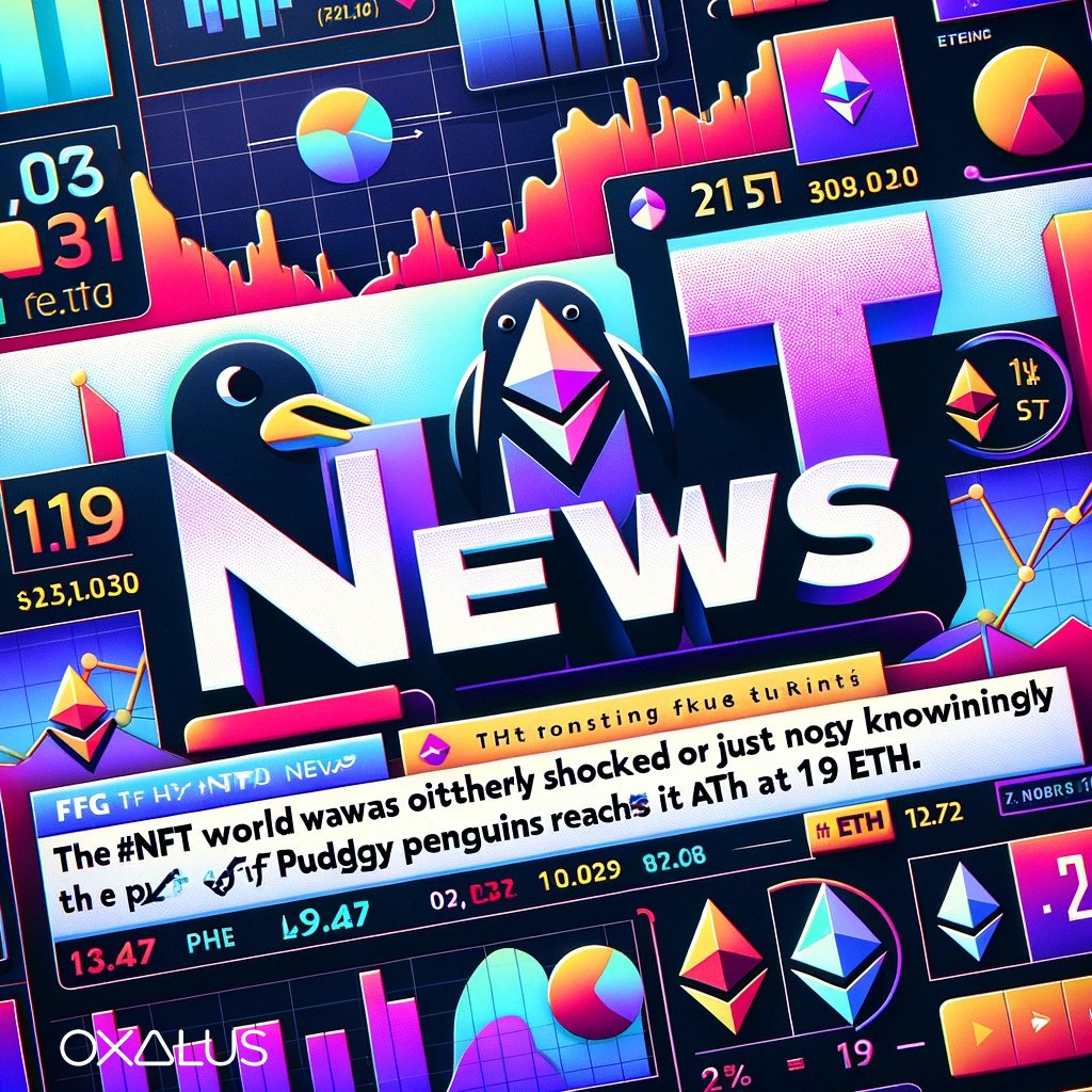 Oxalus (@oxalus_io) on Twitter photo NFT Weekly Recap (Jan 15 - Jan 21)
🔸<a href="/LilPudgys/">Lil Pudgys</a> soared, clocking in a 99% increase in floor price, hitting the 1.77 ETH mark.
🔸The #NFT world was either totally shocked or just nodding knowingly when the floor price of <a href="/pudgypenguins/">Pudgy Penguins</a> reached its ATH at 19 ETH.
🔸When you NFT Weekly Recap (Jan 15 - Jan 21)
🔸<a href="/LilPudgys/">Lil Pudgys</a> soared, clocking in a 99% increase in floor price, hitting the 1.77 ETH mark.
🔸The #NFT world was either totally shocked or just nodding knowingly when the floor price of <a href="/pudgypenguins/">Pudgy Penguins</a> reached its ATH at 19 ETH.
🔸When you
