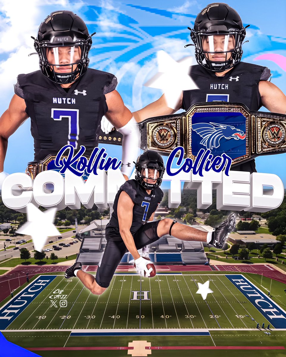 #AGTG Blessed to announce I have committed to <a href="/BlueDragonsFB/">Hutchinson Blue Dragon Football</a> #JucoProduct 🖤💙