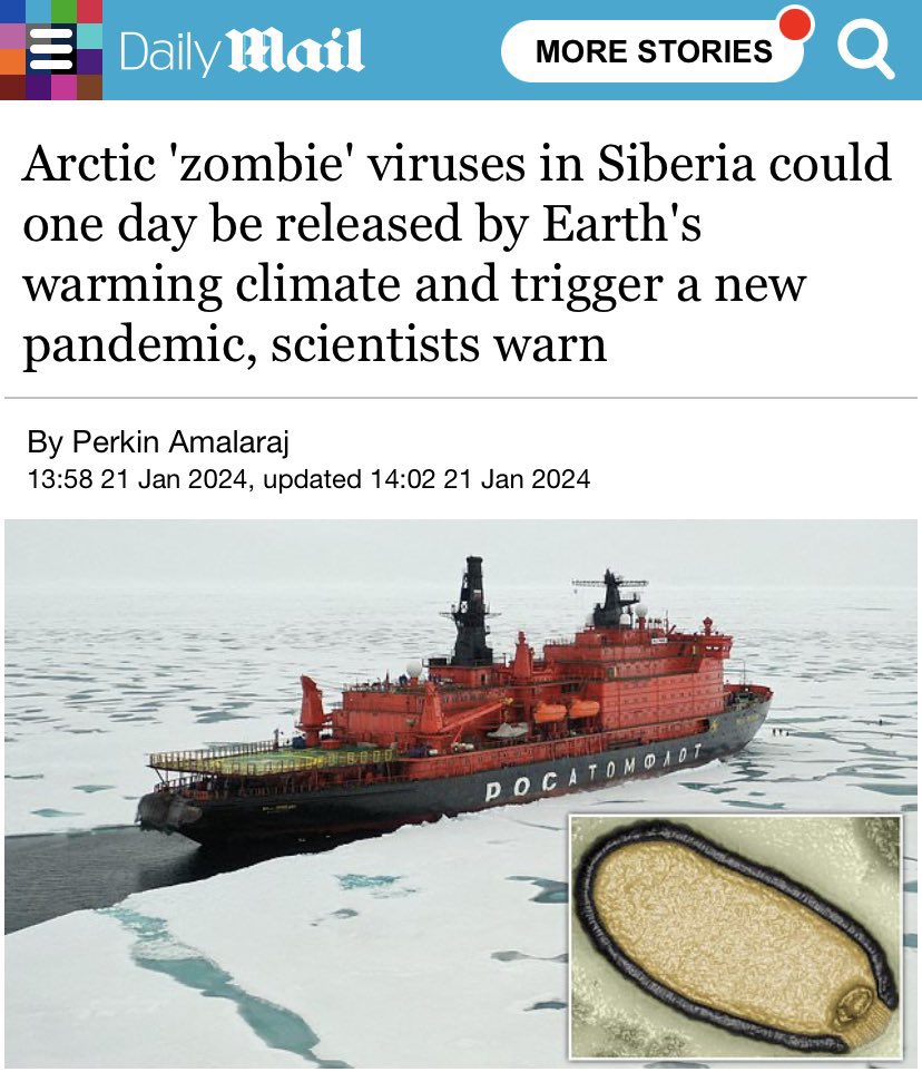 向全球警告：100万年“僵尸病毒”开始解冻！