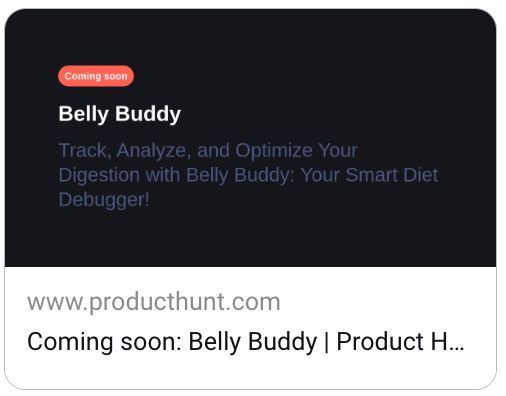 BellyBuddyApp's tweet photo. Our founder created an app to help with his #eliminationdiet: Belly Buddy ✅
Now YOU can use it too!
Launching Feb 5 https://t.co/vw10tvkazL
#foodlovers #foodies #appstore #appandroid #appiOS #digestion #IBS #foodsensitivity #ProductHunt #ProductHuntLaunch https://t.co/zEjTf6AT5q