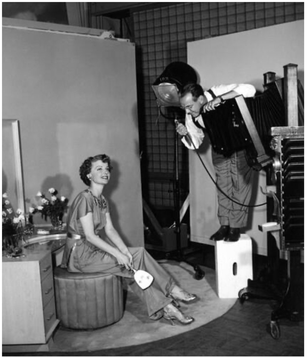 Ann Sheridan is being photographed by Ray Jones at Universal Studios in 1953.