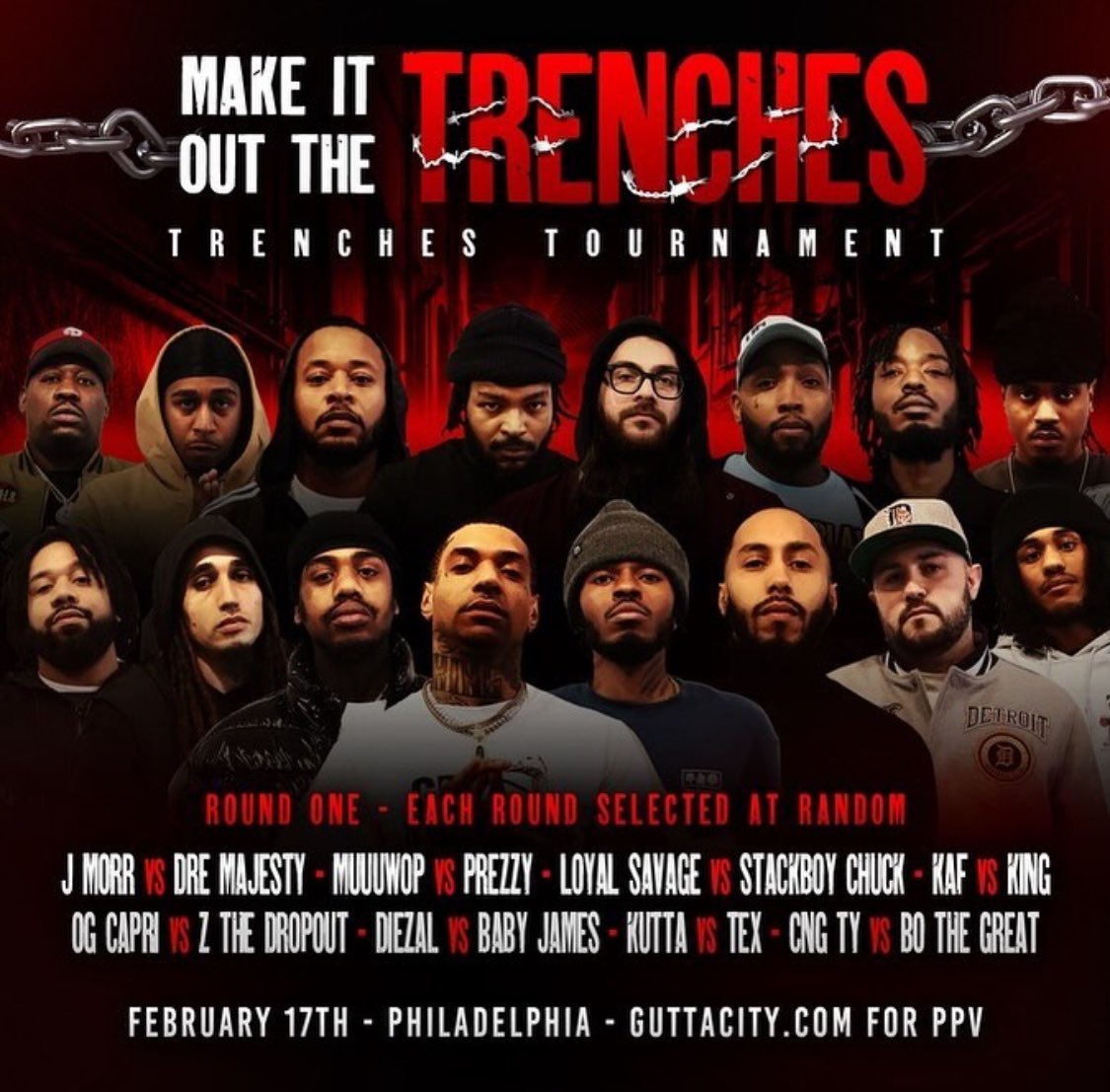RaeBXNY's tweet photo. It will be EPIC‼️ Make It Out The Trenches Tournament ‼️💪🏾 Don’t miss out! 🎟️ #MIOTT #GuttaCity #TheTrenches https://t.co/e2asCxIBau