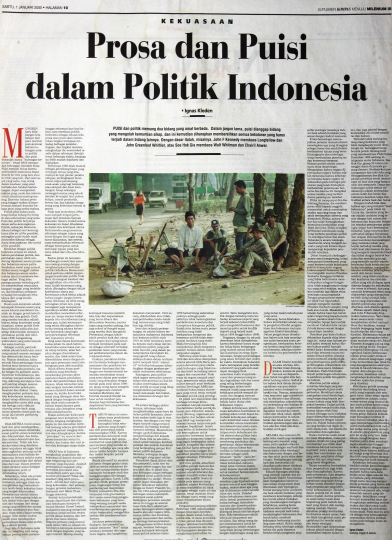 dahlan_muhidin's tweet photo. #RIP Ignas Kleden | 22 Januari 2024 | 03.46 WIB di RS Suyoyo, Jakarta Selatan |

Esais terbaik itu itu telah berpulang. Salah satu esainya yg tak pernah bisa pudar dari kepala adalah ini: 

Kompas, 1 Januari 2000, hlm. 10 https://t.co/ciJIv3Apxm