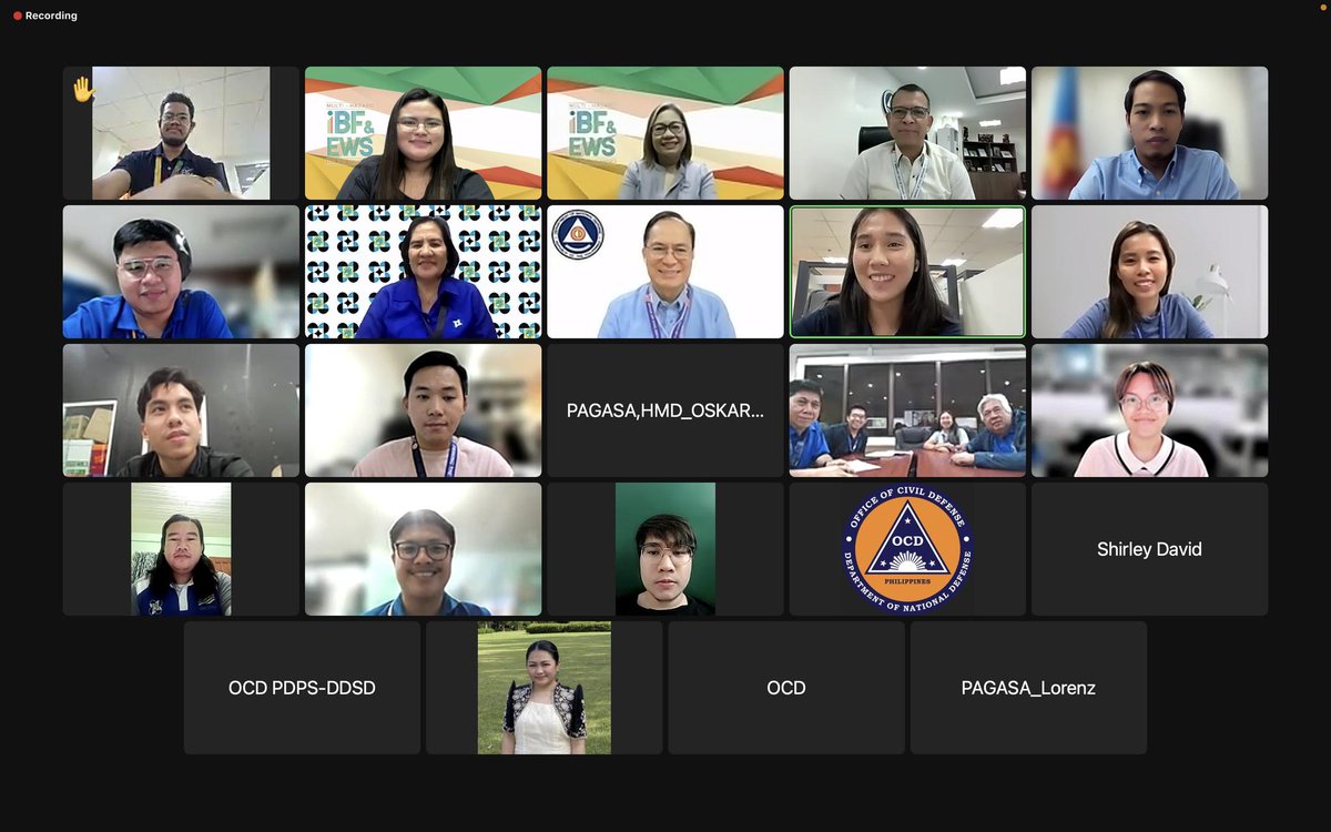 A coordination meeting was conducted yesterday among PAGASA, OCD, DILG, and the NPMO to discuss the co-sharing of activities and resources for Output 2 of the MHIBFEWS Project. During the meeting, the division of tasks for each entity related to the specified Output was outlined.