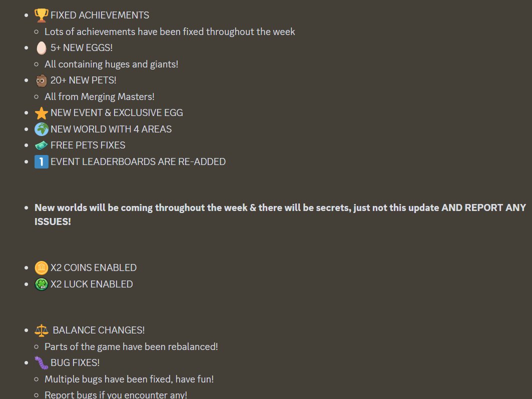 Introducing:
MERGING MASTERS X LUCKY BLOCK LEGENDS

We're proud to collaborate 2 of Robl0x's biggest hits yet.

PLAY HERE 👇
roblox.com/games/13891637…