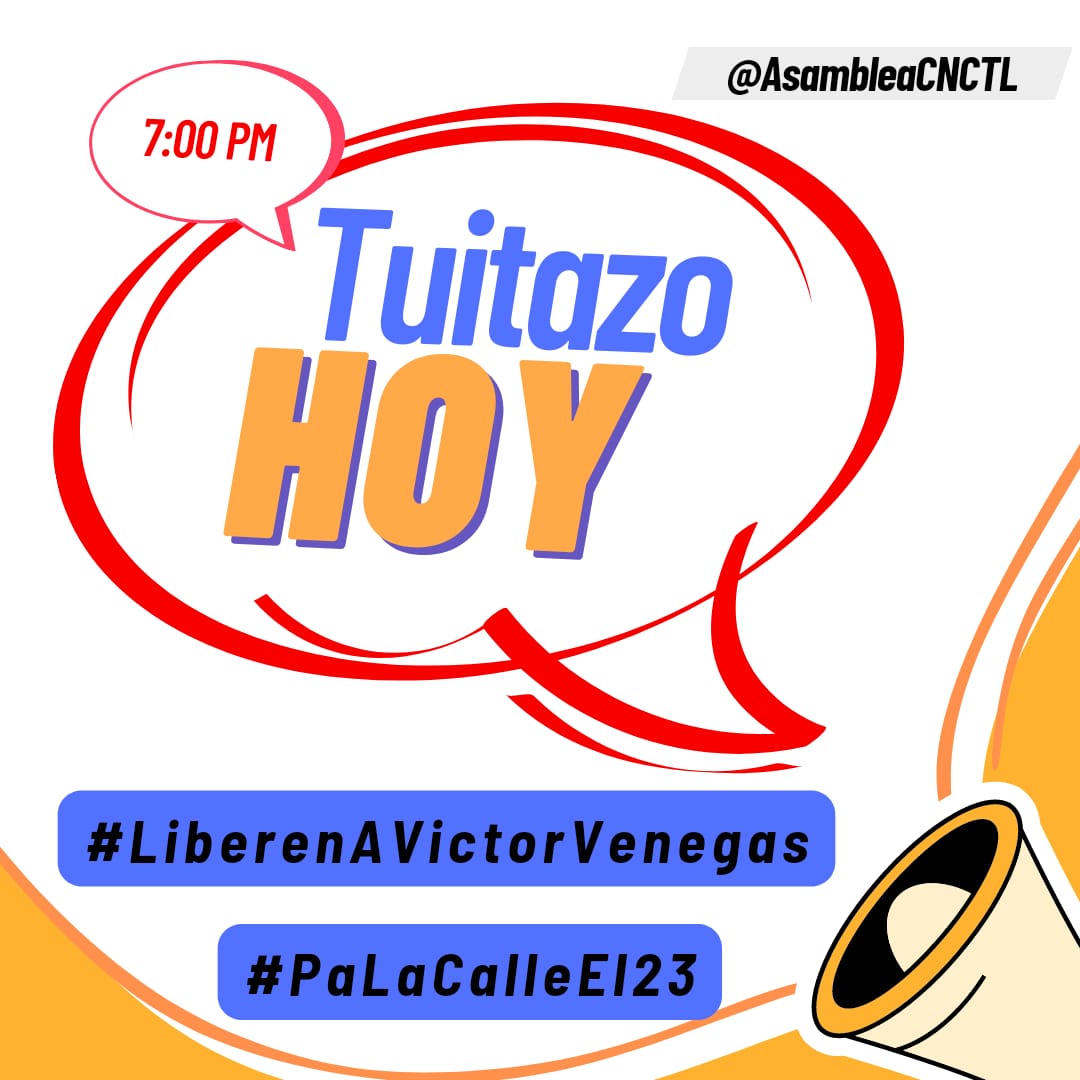 Rechazamos categóricamente la puerta giratoria que aún el gobierno aplica a los que luchan por Derechos Laborales #LiberenAlProfeVictorVenegas #PaLaCalleEl23