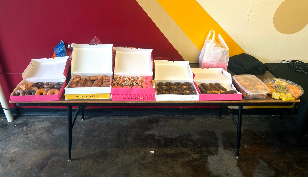 atxgamemakers's tweet photo. FOOD! Yesterday, @TallGamer from ATX Gamemakers brought all the gamejammers food. The ATX Gamejam wraps up today and we can't wait to show you what the community worked on. #ATXgamemakers #gamedev #gamejams #austingamers. https://t.co/44M227gdbx