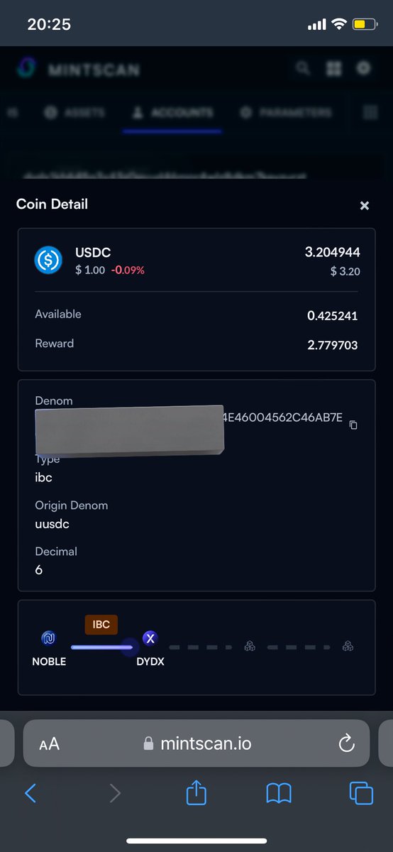 Dydx 30usd
