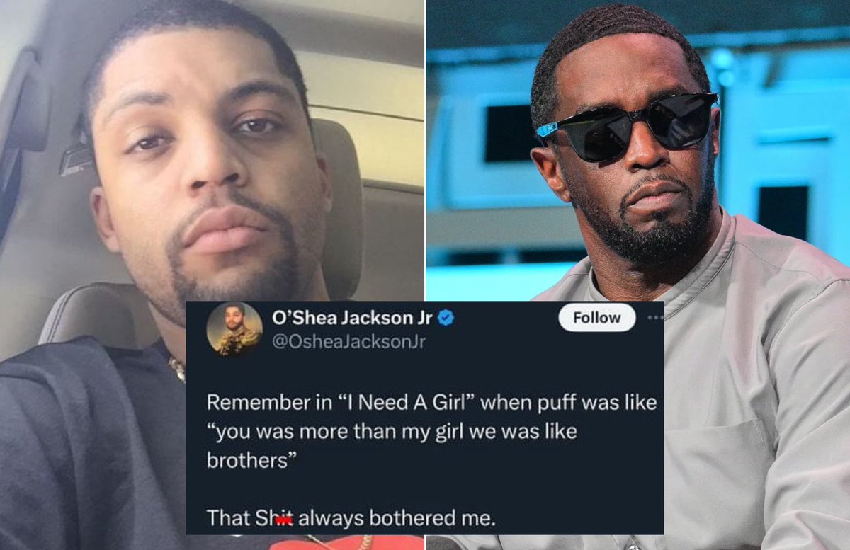 mymixtapez's tweet photo. Ice Cube’s son questions Diddy’s lyrics from “I Need a Girl” https://t.co/koEhIIGX1b