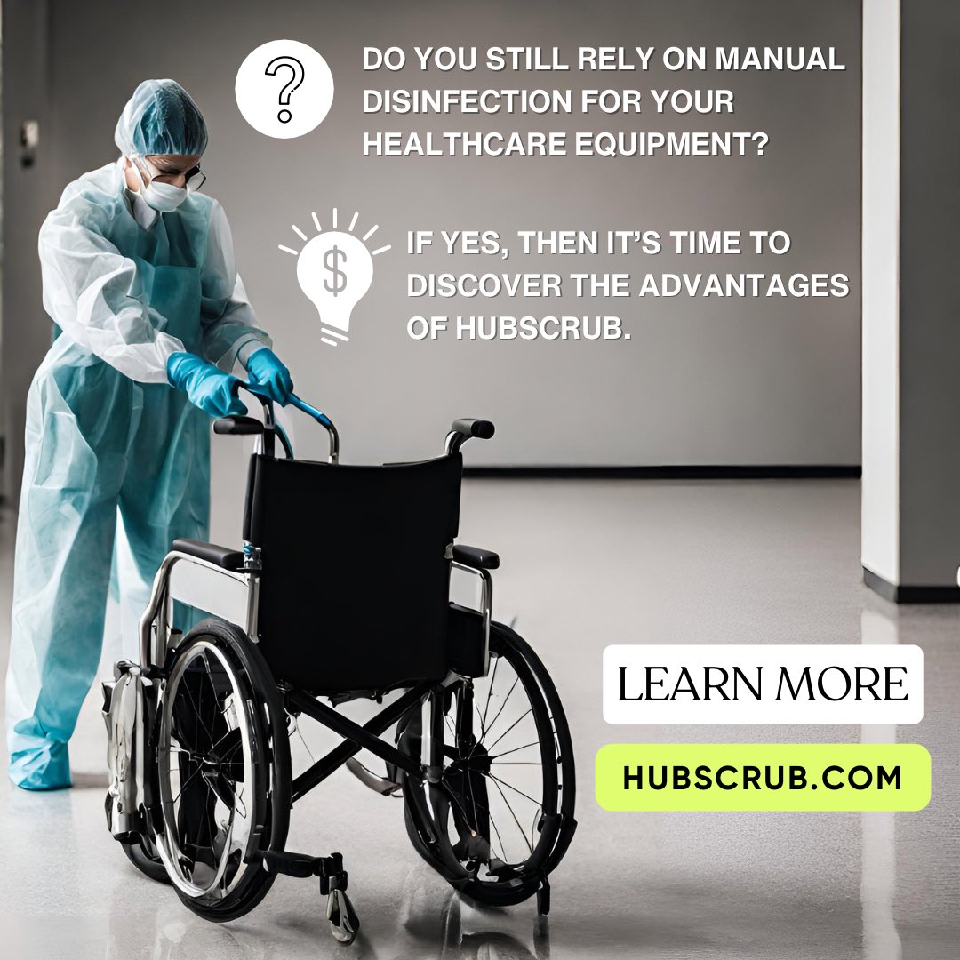 Are you still manually cleaning healthcare equipment? If yes, it’s time to discover the advantages of Hubscrub! 
#equipmentdisinfection #connect #infectionprevention #viruses #nursinghomes #hospitals #schools #safety #savetime #uvtechnology #Hubscrub
