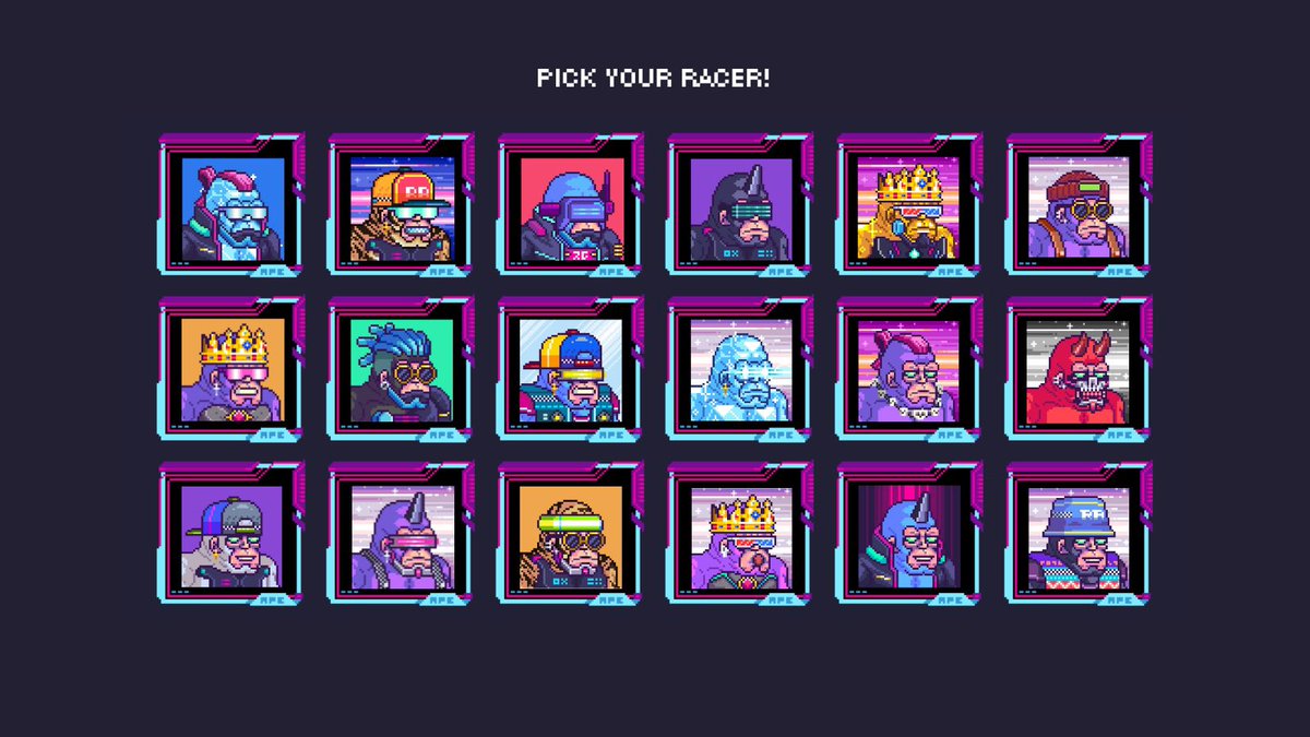 Don’t fade the apes 🦍⚡️🏁

#raceapes