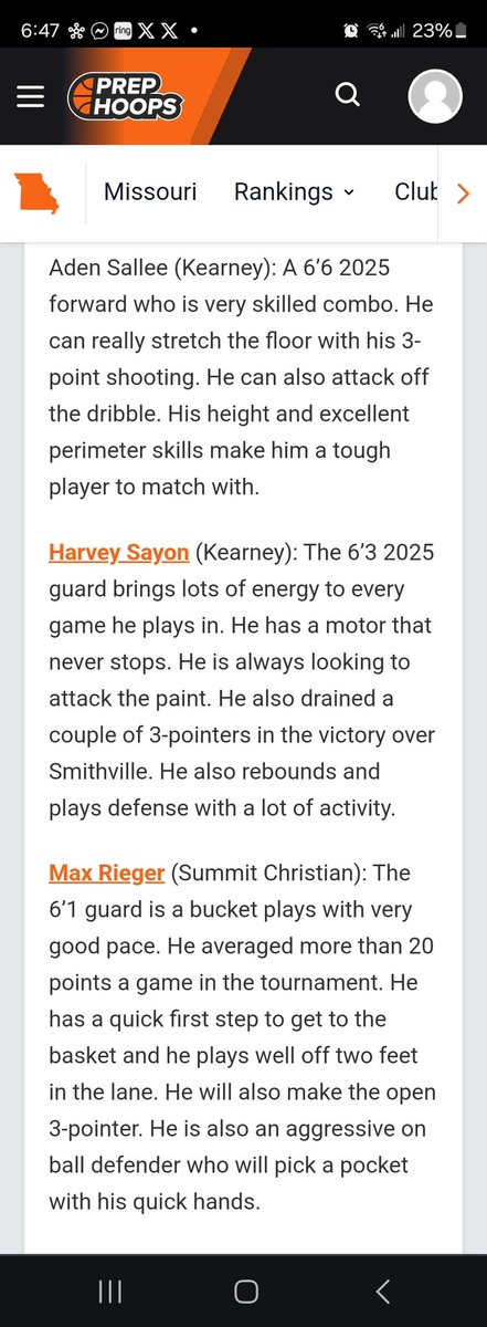 The Kearney and SCA boys put in some work in the tourney last week. @Max_Rieger30 @SalleeAden