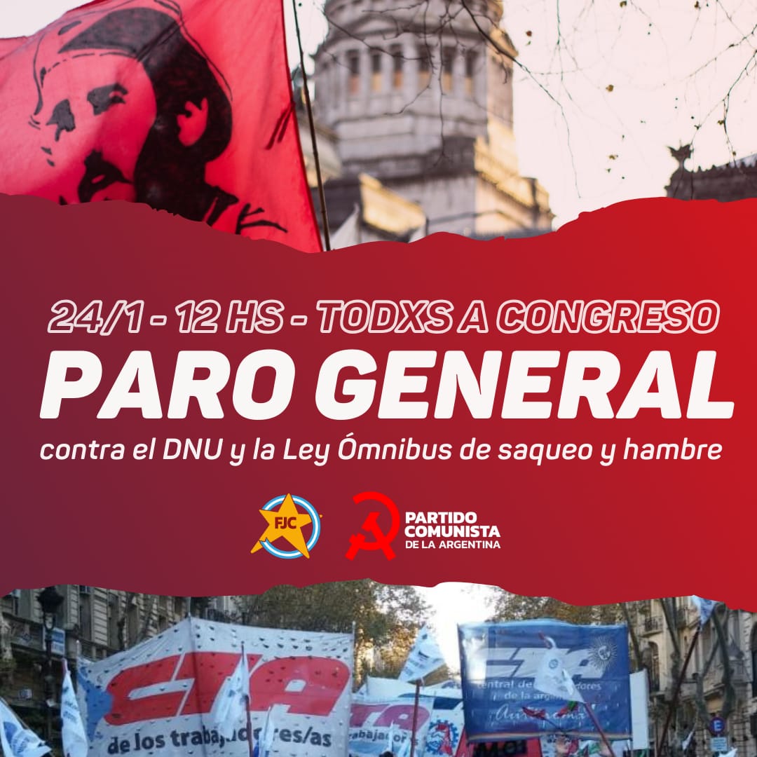 #abajoeldnuyleyomnibus 
📙El miércoles 24 de enero ganemos las calles.
✊ La prepotencia antidemocrática tendrá un freno en la movilización popular.