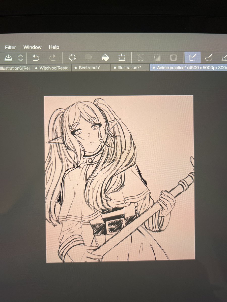 Been a while.. have a frieren sketch