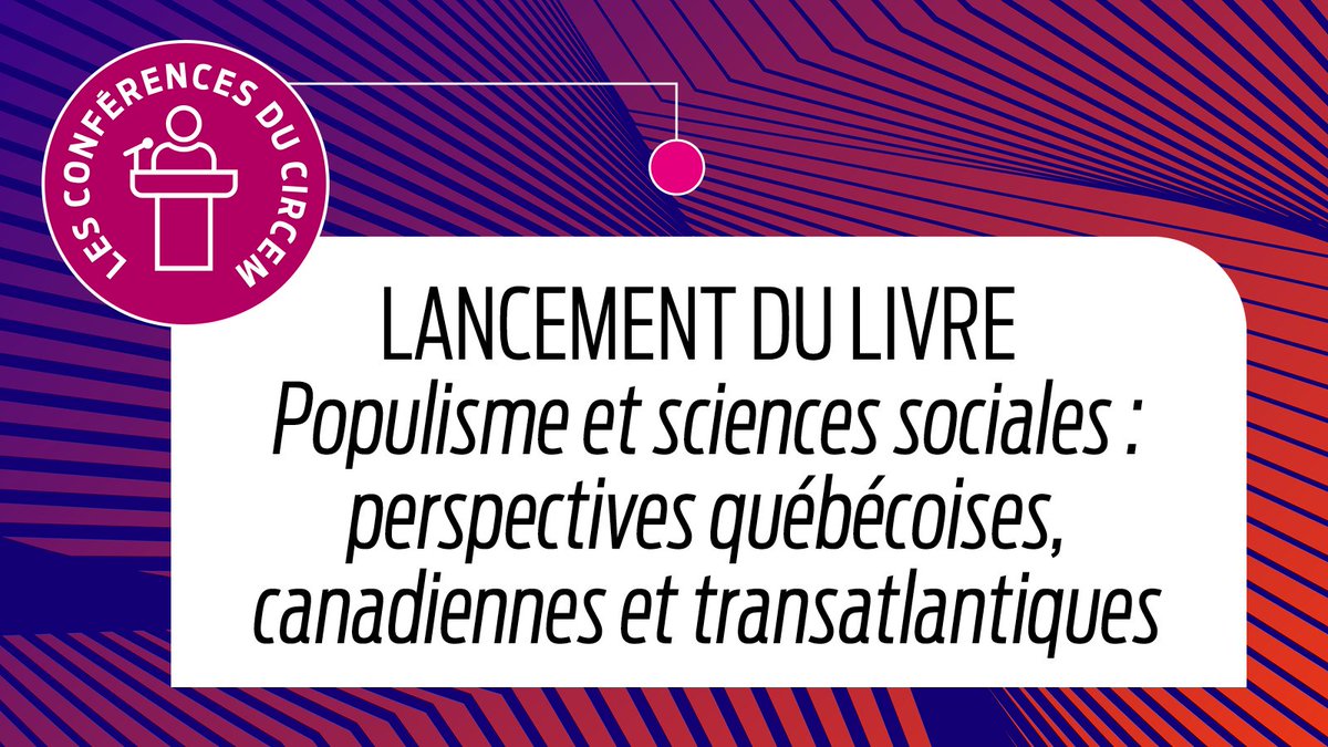 CIRCEM (@circemuottawa) on Twitter photo 📣Lancement du livre "#Populisme et sciences sociales" co-édité par Frédérick Guillaume Dufour (<a href="/UQAM/">UQAM | Université du Québec à Montréal</a>) et Efe Peker (<a href="/uOttawa/">Université d'Ottawa | University of Ottawa</a>), et paru aux <a href="/uOttawaPress/">Presses uOttawa</a> (📕bit.ly/3HMGt1z)
👉Mardi 30 janvier 2024, 16h, FSS 4006.
Commentaire : Elke Winter
➡️Info : bit.ly/3Ob1LJN 📣Lancement du livre "#Populisme et sciences sociales" co-édité par Frédérick Guillaume Dufour (<a href="/UQAM/">UQAM | Université du Québec à Montréal</a>) et Efe Peker (<a href="/uOttawa/">Université d'Ottawa | University of Ottawa</a>), et paru aux <a href="/uOttawaPress/">Presses uOttawa</a> (📕bit.ly/3HMGt1z)
👉Mardi 30 janvier 2024, 16h, FSS 4006.
Commentaire : Elke Winter
➡️Info : bit.ly/3Ob1LJN