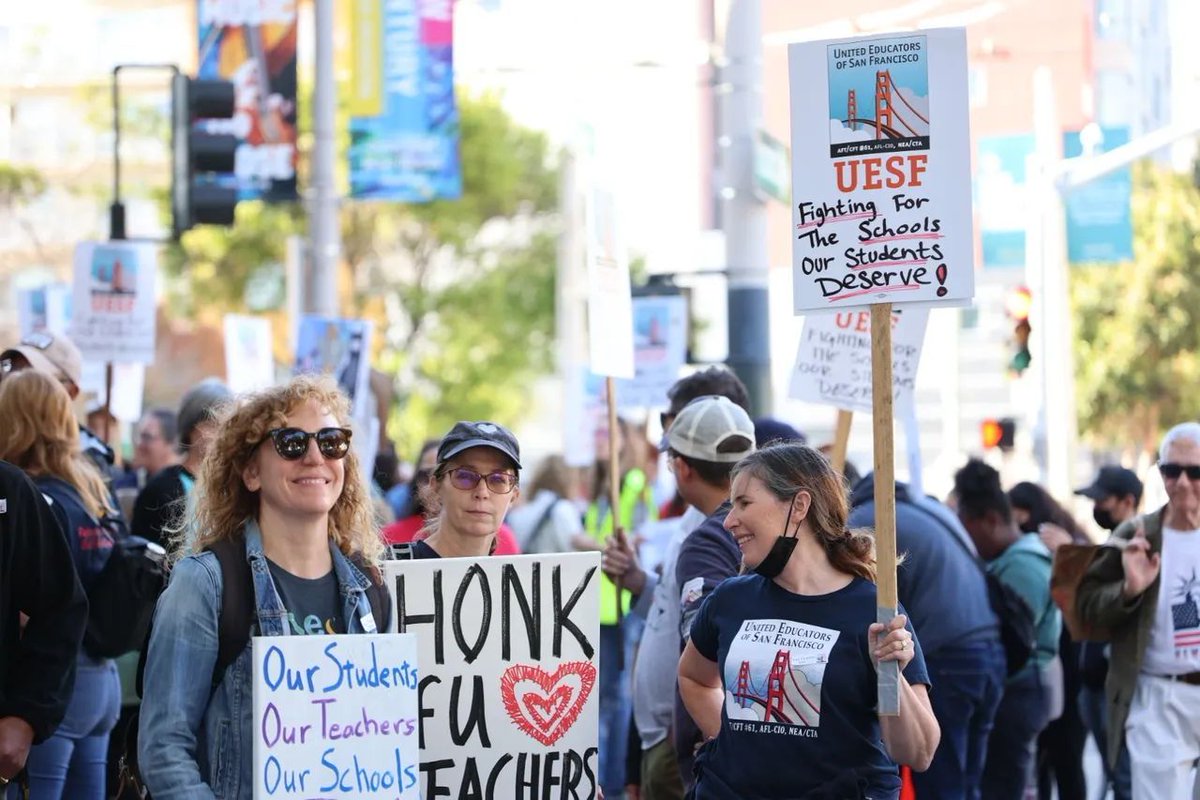 ✅ | The United Educators of San Francisco has called for a #CeasefireNOW.

UESF represents more than 6,500 San Francisco Unified School District employees including teachers, paraprofessionals, nurses, counselors, and psychologists.