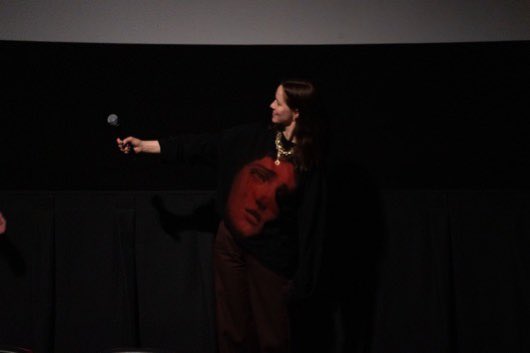 'Handling the Undead' director Thea Hvistendahl and cinematographer Pal
Ulvik Rokseth at a
#SundanceFilmFestival Q&amp;A panel.

📸 by <a href="/CaseyNedelka/">Casey "Poppins" Nedelka</a>