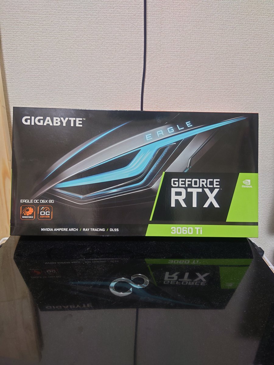 4070Super買いに行ったけど高いから値下げ待ちかなぁ。
とりあえず4060買おうかとしたら3060tiD6X版トリプルファンが同じ値段だったから衝動買いしてしまった(笑)
#ドスパラ