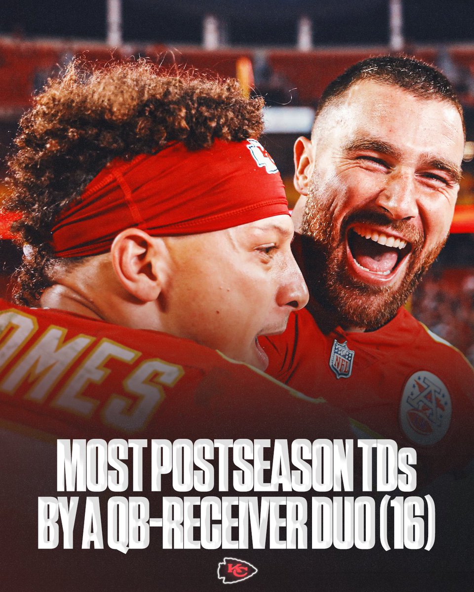 SNFonNBC's tweet photo. The best ever postseason duo. #ChiefsKingdom https://t.co/2rFeZs9Dpd