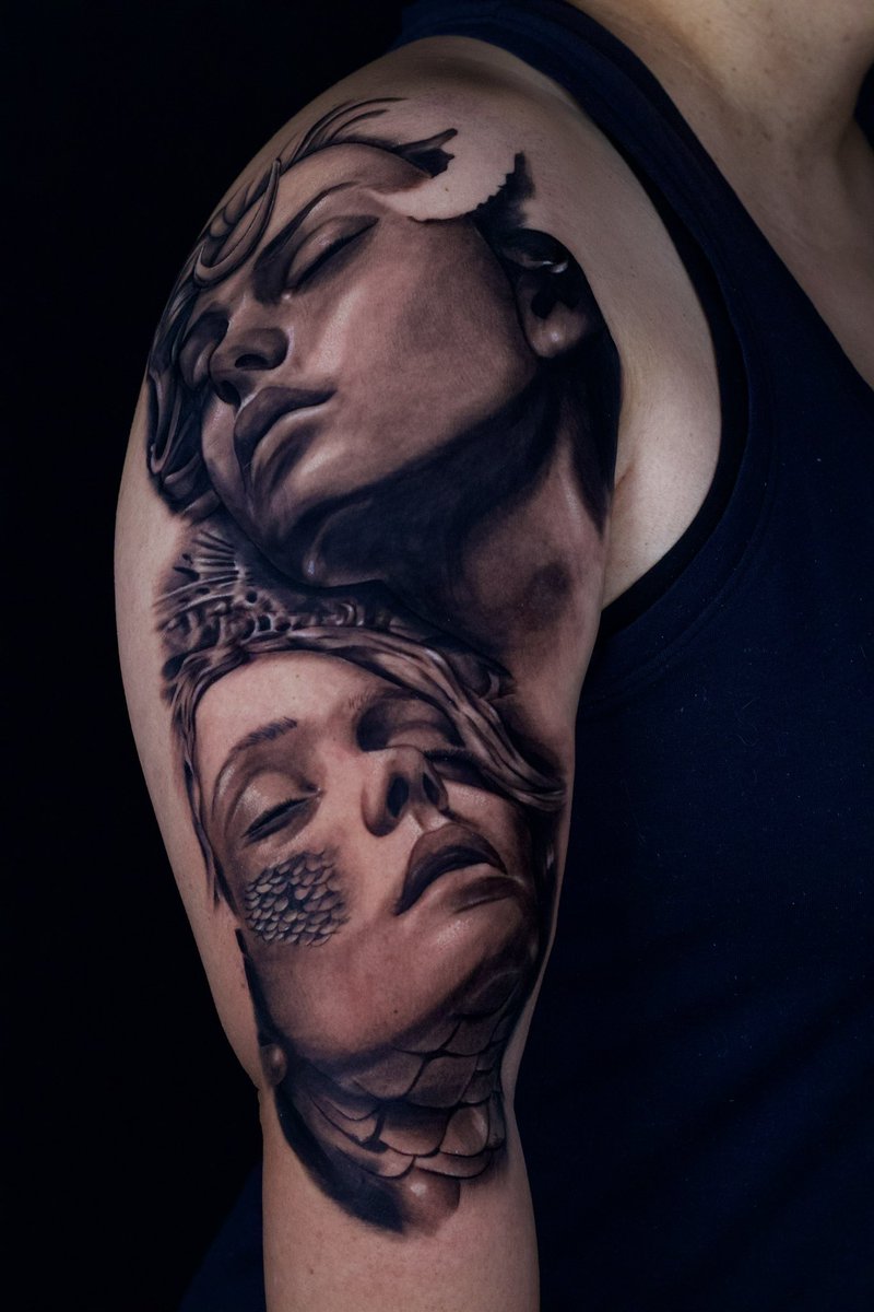 littinicky's tweet photo. It’s been about a year since I’ve been on. But here’s my 3 month progression while being at Skin Design https://t.co/NgbviQmMph