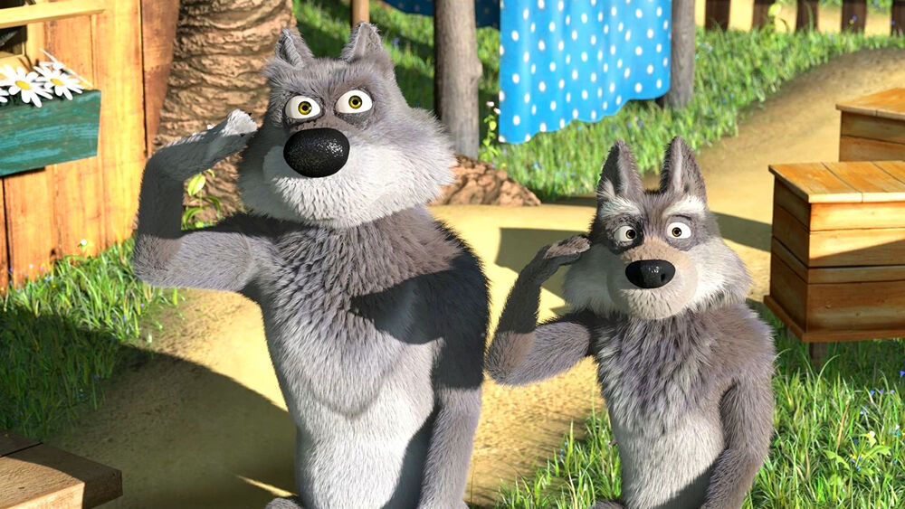FictionalWolves's tweet photo. Wolves (Masha And The Bear) https://t.co/JLrUwJY7lz