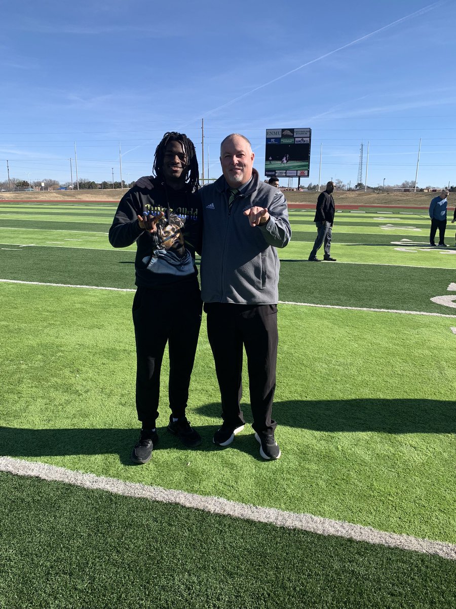 I am blessed to have the opportunity to visit ENMU this weekend I had a fantastic time there and I want to thank <a href="/CoachKelleyLee/">Kelley Lee</a> for having me. Go Hounds!!!