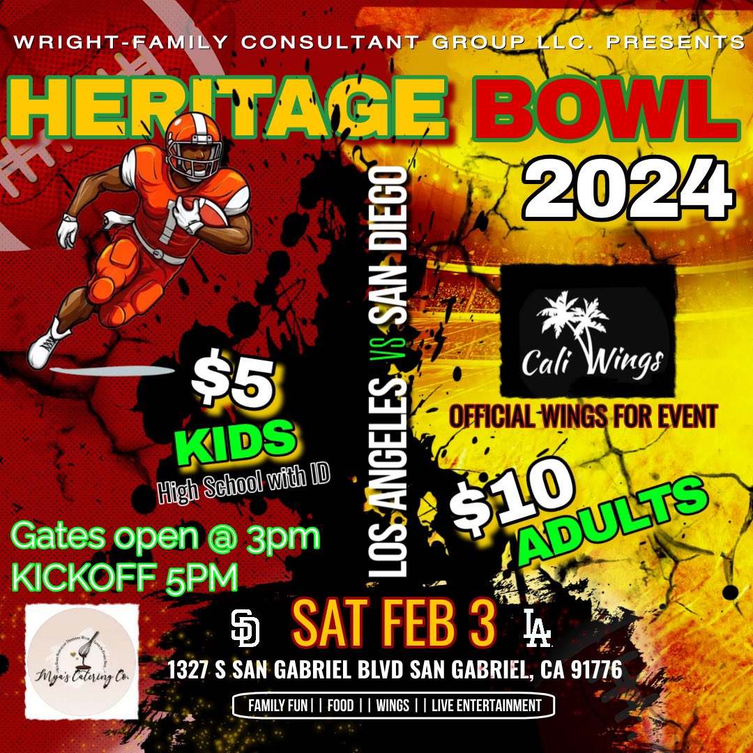 DwThaRbGuru's tweet photo. Hey all Sports Media in San Diego &amp; Los Angeles if you are looking to get some good coverage at practices &amp; Games for the Heritage Bowl!! Inbox me &amp; I’ll give you info. https://t.co/V0wLkVGfRS