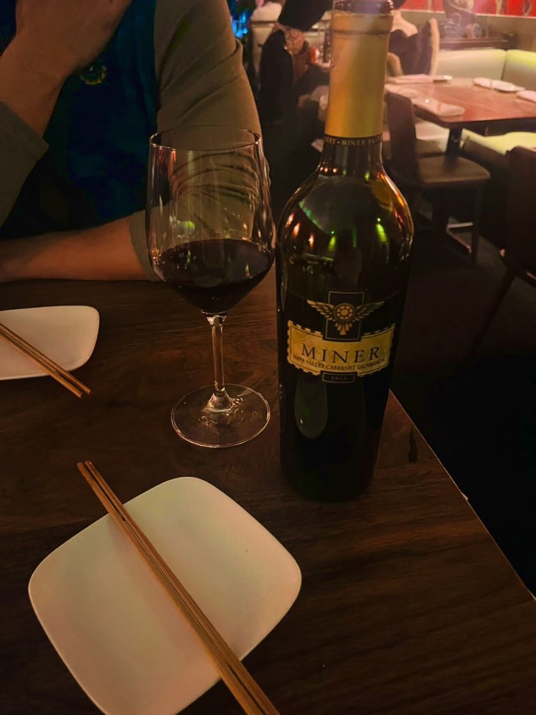 AN_Lucas1's tweet photo. Sunday supper wine at Uchi in Austin. At first pretty hot on the nose, but opened up with some time. Cheers! https://t.co/wtw2ioJ2RY
