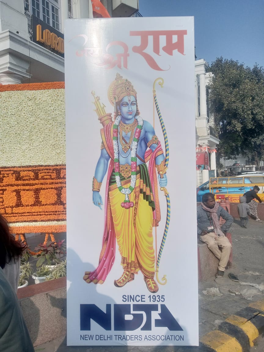 All roads lead to <a href="/CP_Heartofdelhi/">Connaughtplace_HeartofDelhi</a> as <a href="/NDTAofficial/">NDTA-CP-OFFICIAL</a> celebrates SHRI RAM's PRAAN PRATISHTHA &amp; Delhi says JAI SHRI RAM on 22/1/2024
<a href="/MYTeamDelhi/">TEAM DELHI</a> 
<a href="/connaughtplace1/">Connaught Place, New Delhi</a> 
<a href="/BJP4Delhi/">BJP Delhi</a> 
<a href="/SurajSolanki/">सूरज सिंह/Suraj Singh 🇮🇳</a> 
<a href="/Ramkinkarsingh/">Dr. Ram Kinkar Singh</a> 
<a href="/AlokKNMishra/">Alok K N Mishra</a> 
<a href="/journo_vibha/">Vibha Sharma</a> 
<a href="/narendramodi/">Narendra Modi</a> 
<a href="/delhievents/">Events in Delhi NCR</a> 
<a href="/NewDelhiTimes/">New Delhi Times</a>
