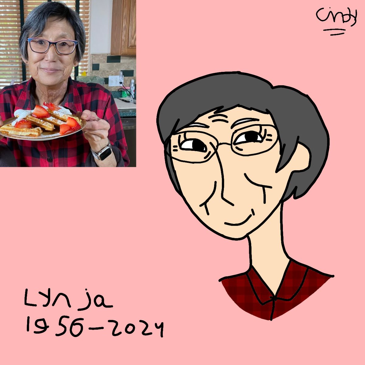 Cindythecatpink's tweet photo. Tribute for Lynja 

She is my favorite cooking TikTok🤍

#cookingwithlynja #cindythecatpink #cindythecatpinkart #tribute https://t.co/QJHaW42Ids
