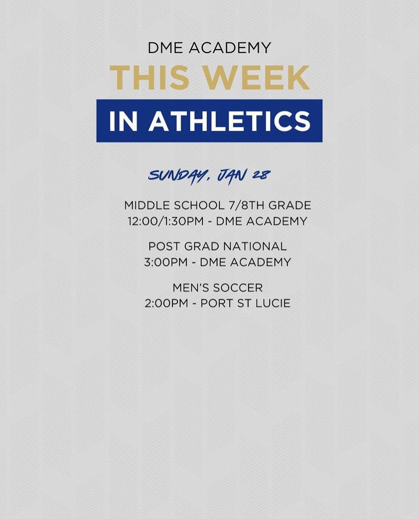 A busy week ahead in athletics awaits - from Volleyball Senior Day to the Girls Basketball National team taking a trip to the big apple 🍎🗽 

Plenty of home events to enjoy, including Soccer - bundle up and come watch some amazing athletes in their element ⚽️#ignitethedream
