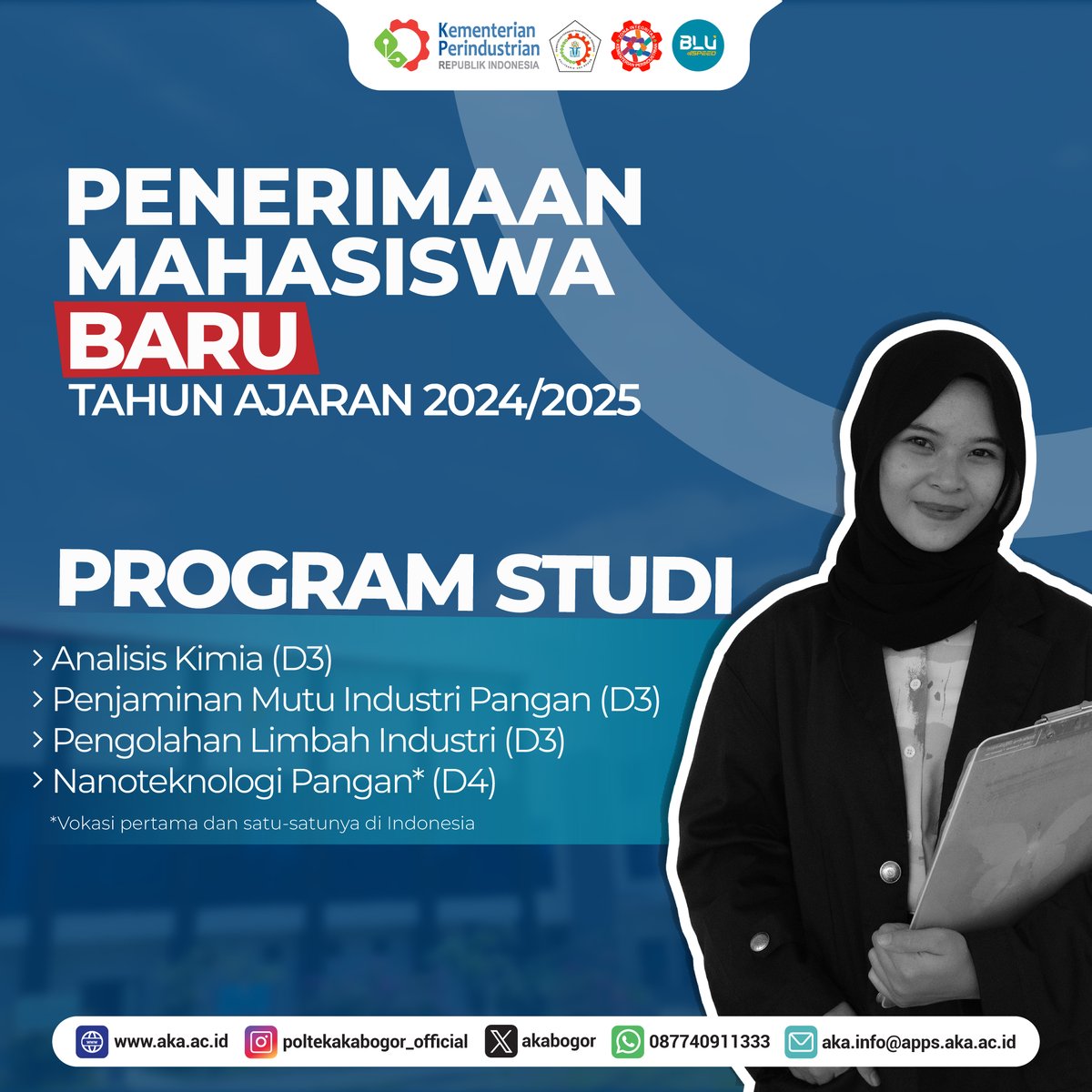 AKABOGOR's tweet photo. Halo sobat industri
kabar gembira nihh

Jadwal pendaftaran mahasiswa baru T.A 2024/2025 :
- Jarvis Prestasi Undangan (8 Januari - 13 Maret 2024)
- Jarvis Prestasi Rapor (8 Januari - 19 April 2024)
- Jarvis Bersama ( April - Mei 2024)
- Jarvis Mandiri (9 Januari - 1 Agustus 2024) https://t.co/IcqC7RGwo8