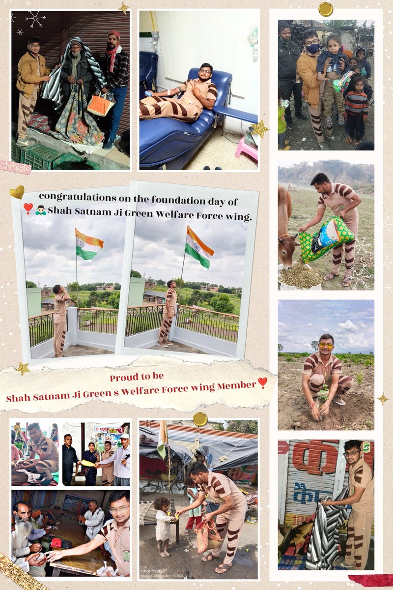 sumitinsan756's tweet photo. शाह सतनाम जी ग्रीन स वेलफेयर फ़ोर्स विंग के स्थापना दिवस की आप सभी को करोड़ों अरबों बार बधाई होवें जी ❣️🙇🏻‍♂️🙇🏻‍♂️😍

#FoudationDay❣️ https://t.co/sJ3epPpfW9