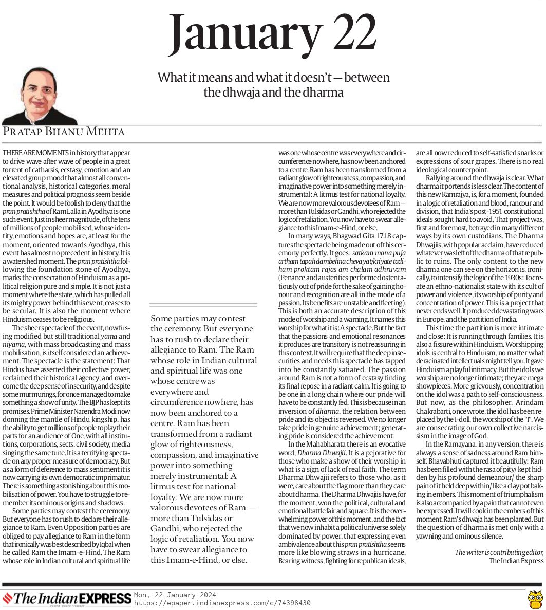 Pratap Bhanu Mehta (@pbmehta) on Twitter photo 