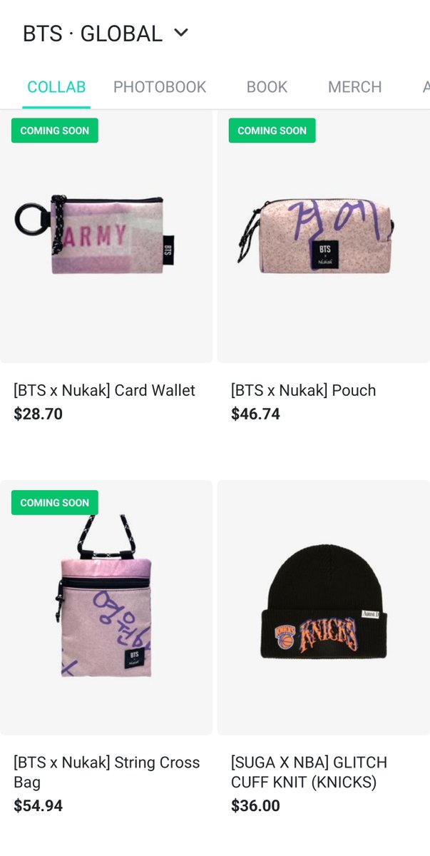 限定品！BTS✖️NUKAK ストリングクロスバッグ 限定品！BTS✖️NUKAK ストリングクロスバッグ NUKAK × BTS String