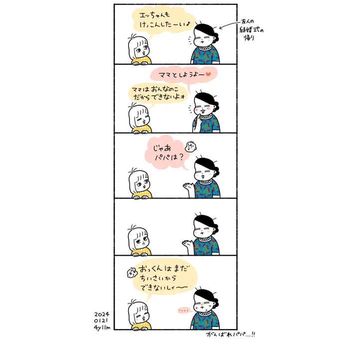 (パパとは仲良しです) 