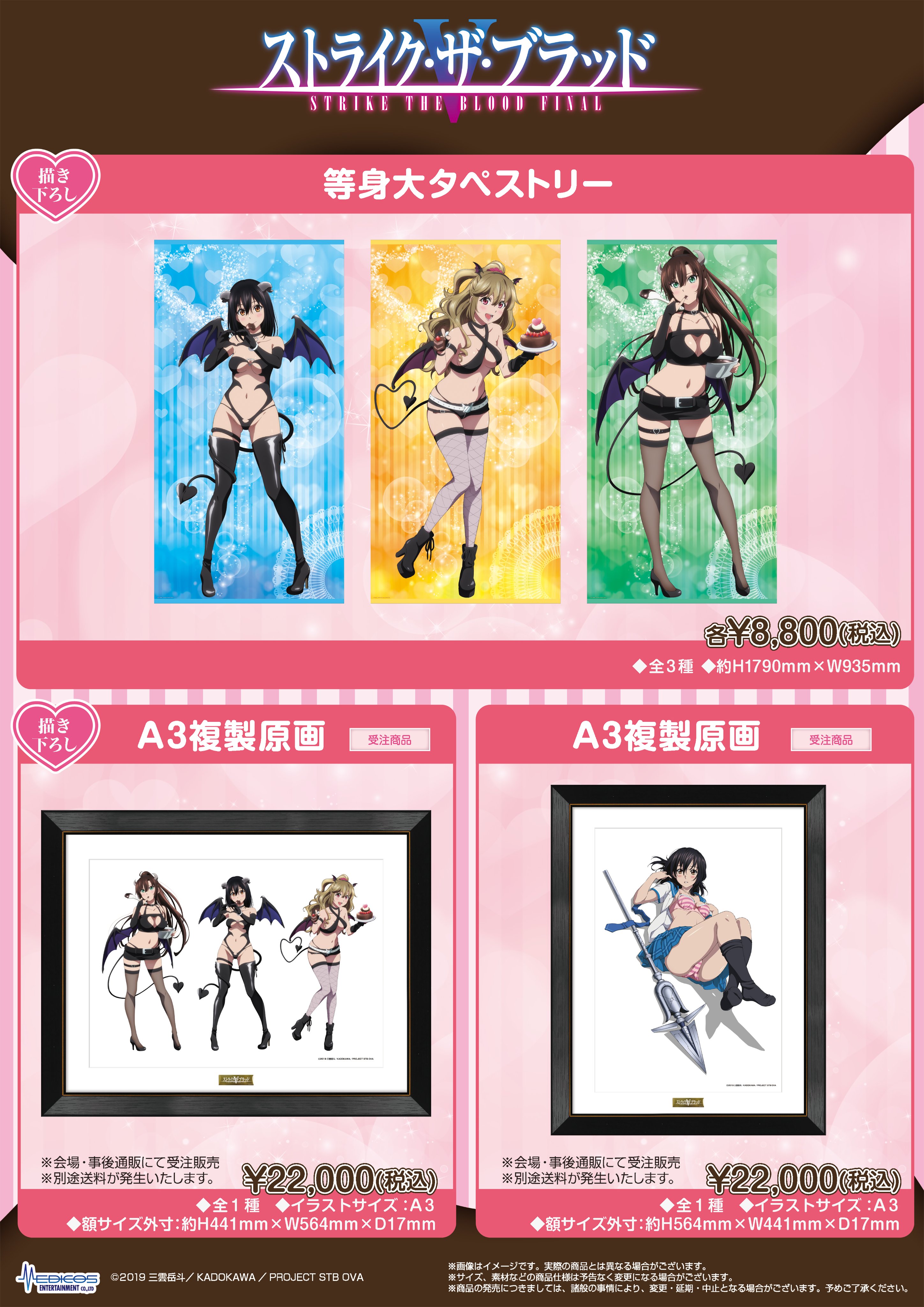 ストライク・ザ・ブラッド メイド　書き下ろし等身大タペストリー　セット 7月事後発売】【特典付き】『ストライク・ザ・ブラッド FINAL