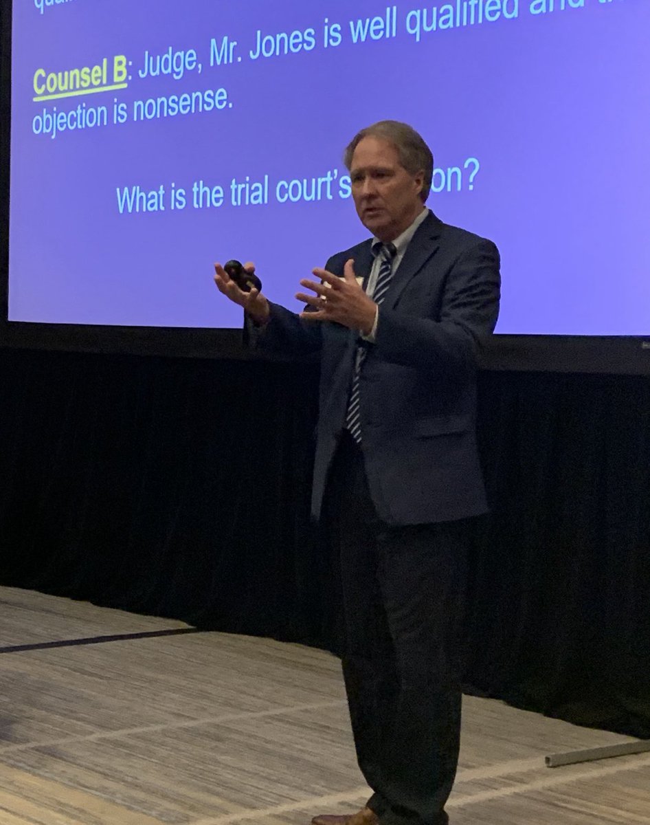 SDonaldsonLaw's tweet photo. Over the last six weeks I’ve done evidence seminars for the Alabama Circuit/District Judges Conference, Alabama Law School CLE, the American Academy of Matrimon Lawyers, and the Tuscaloosa County Bar Association. And I’ve learned something new in each teaching event. https://t.co/ccrikXovH1