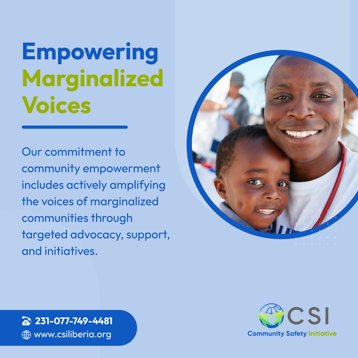 Every voice matters – a chorus of diverse voices strengthens the fabric of community development, and we ensure that everyone's unique story is being heard. 

#EmpowerVoices #PaynesvilleCityMonrovia #NonProfitOrganization