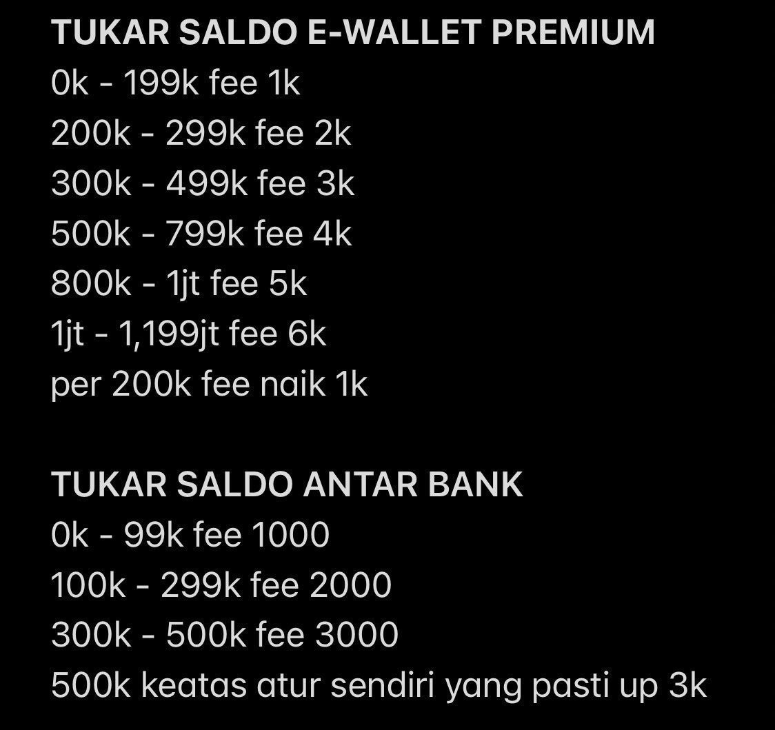 areaconvert's tweet photo. Fee ewallet nonprem &amp; prem https://t.co/AACCEezUIu