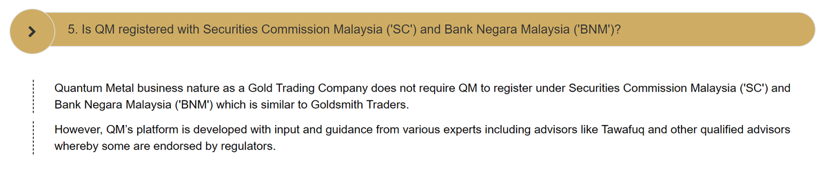 TheFuturizts's tweet photo. Quantum Metal is not licensed and/or approved by Bank Negara Malaysia.

Neither is it approved by the Securities Commission.

Those who currently have holdings in it, please take note. https://t.co/PiT7EFJrUU