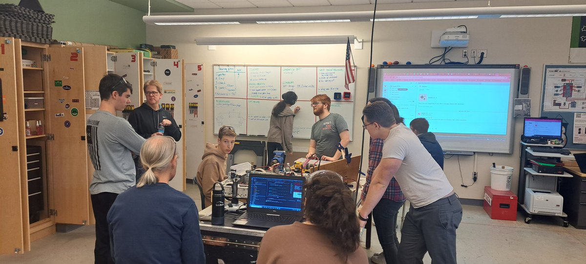 Week 2 of build season is over! Swift work was made this week, and we are looking forward to continuing work in week 3. 🤖 

 #frc #omgrobots #crescendo