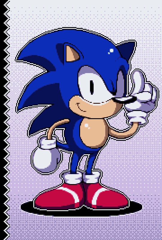 Hi
#SonicTheHedgehog #pixelart #Sonic
