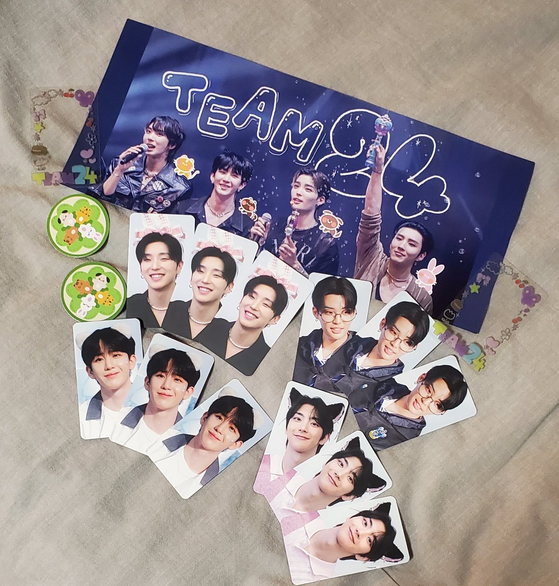 <a href="/TEAM24SUPPORTJP/">TEAM24 SUPPORT JP</a> 
クラファンリターン品我が家にも無事届きました✨️✨️✨️素敵な企画ありがとうございました💕
#4_EVER_WITH_TEAM24 
#팀24시_다이스키