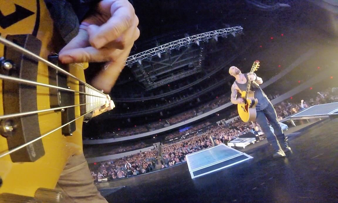 Last night in Rancho Mirage, CA with Daughtry. The BassCam™ captured some cool shots. Now I can’t wait for the tour to start in March. Let’s goooooo.